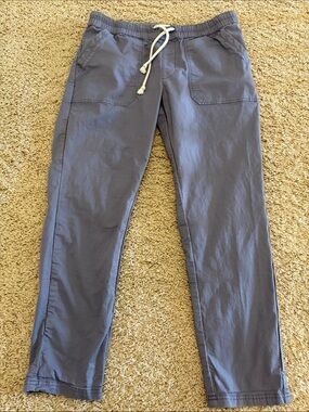 Pact Organic Daily Twill Pants w/ Elastic Waist in Dusty Lavender, Womens L